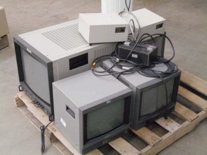 lot 59 image: Pallet Lot (4) Secutiry Monitors, ...