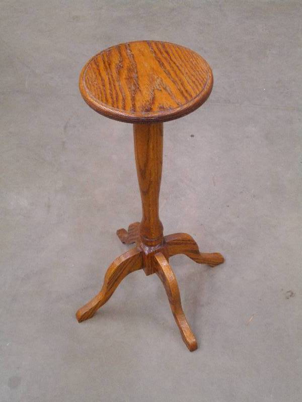 lot 111 image: (1) 8x32 Wood Plant Stand, Nice ...