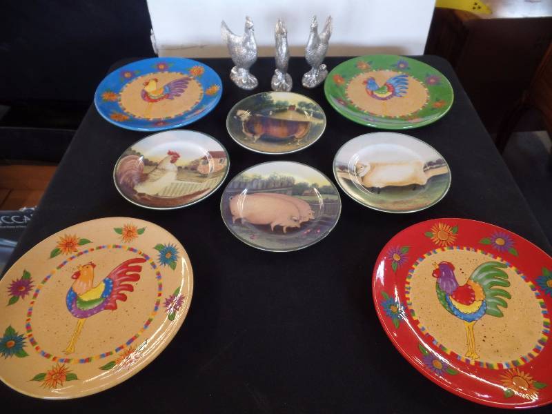 Chickens and Farm Animal Plates