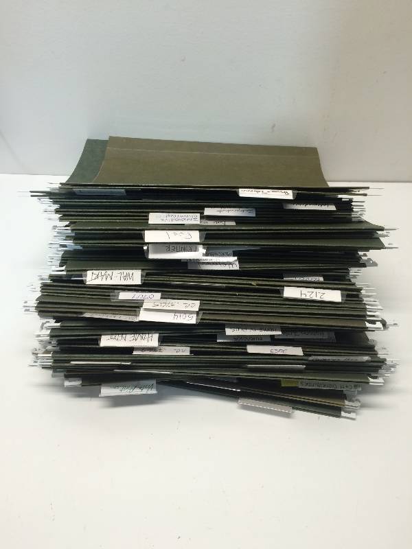 Green Hanging File Folders