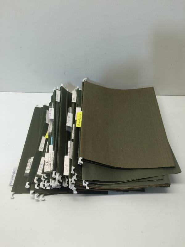 Green Hanging File Folders