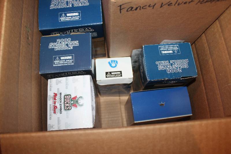 lot 232 image: Box Lot of Bobbleheads