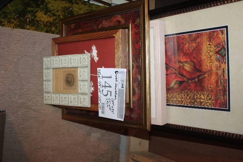 lot 145 image: Lot of (6) Wall Decorations