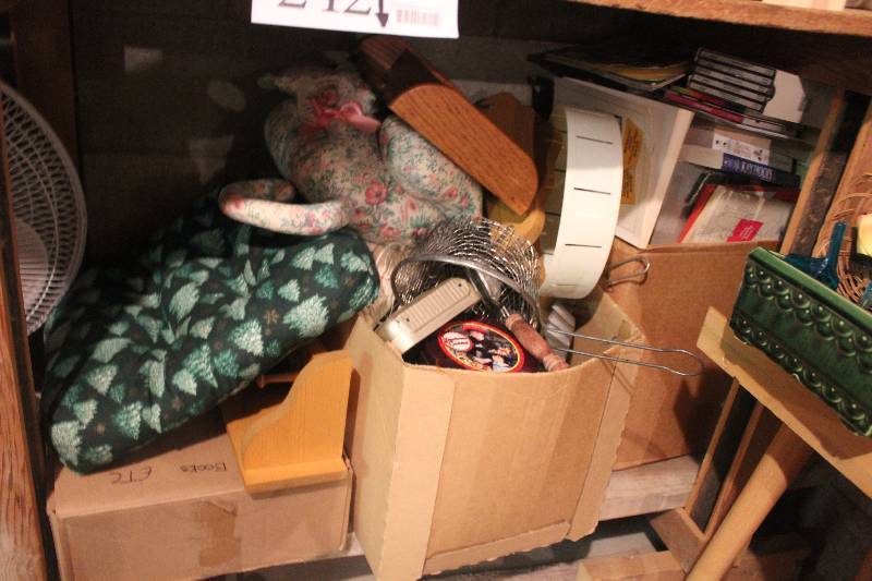 lot 242 image: Contents under Table Vintage Cookware