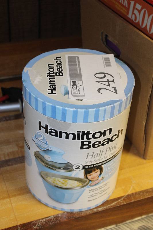 lot 249 image: Hamilton Beach Soft Serve Ice Cream Maker