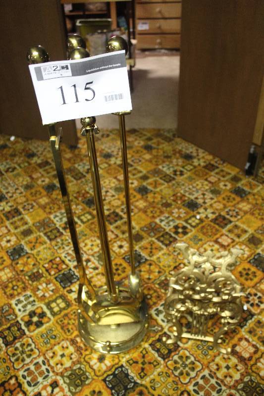 lot 115 image: Fireplace Poker Set