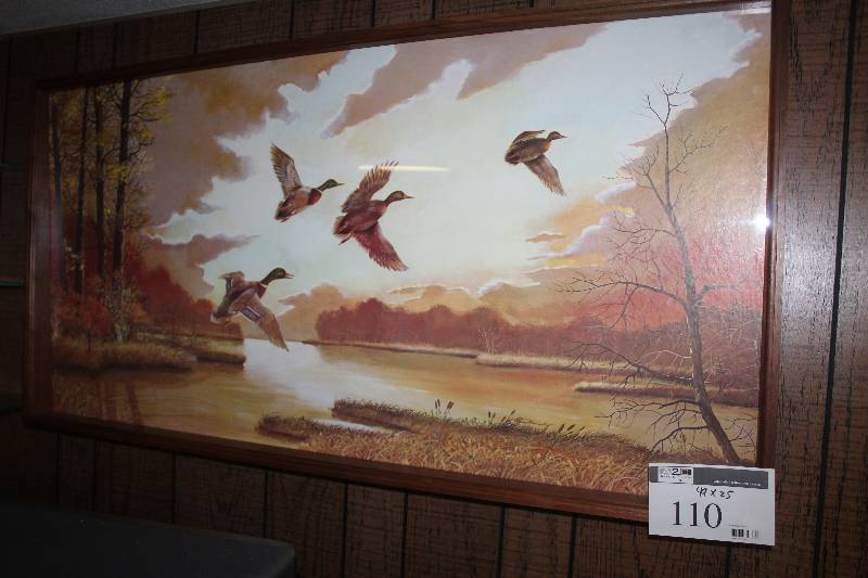 lot 110 image: Framed Art