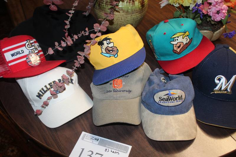 lot 137 image: Lot of (8) Baseball Caps