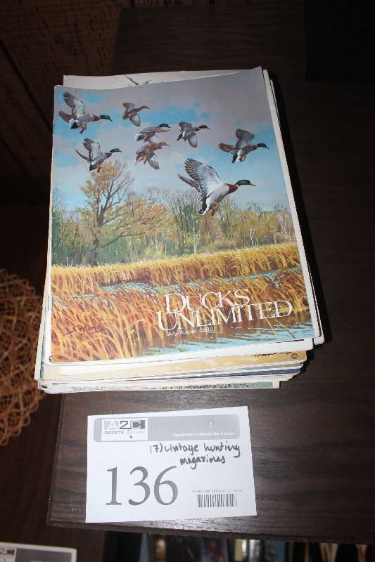 lot 136 image: Lot of (17) Vintage Hunting Magazines