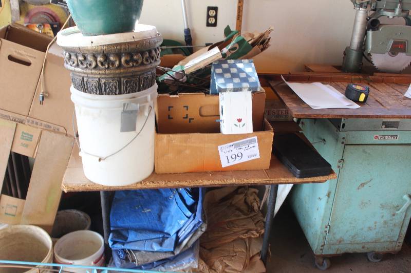 lot 199 image: Work Table and Contents