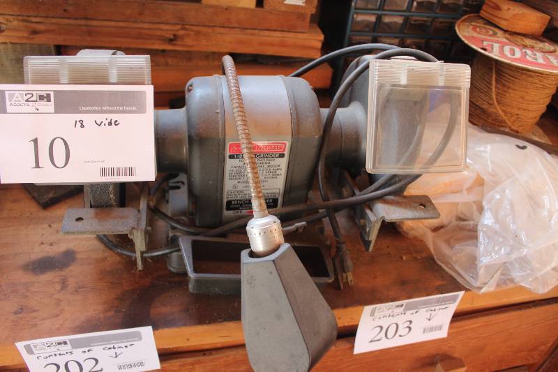 lot 10 image: Sears Bench Grinder