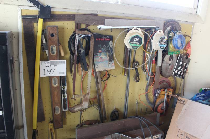 lot 197 image: Wall Lot of Tools