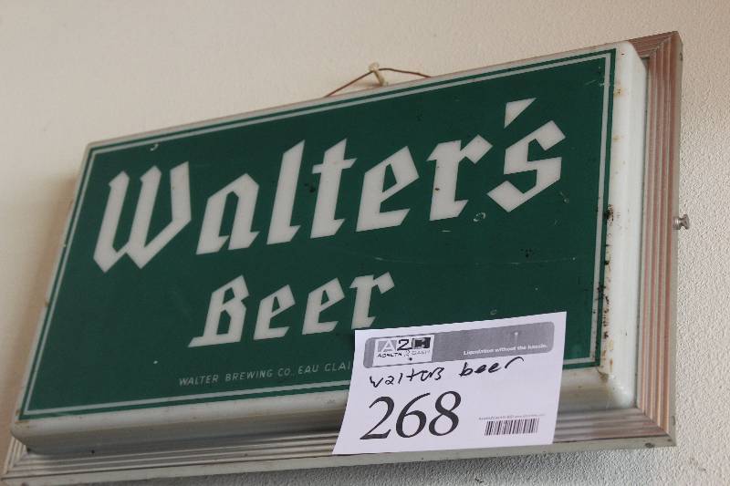 lot 268 image: Walters Beer Vintage Sign