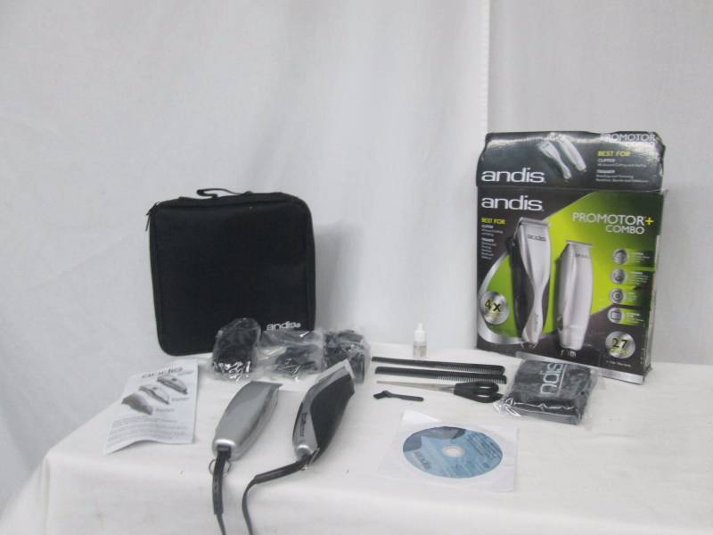 lot 59 image: Andis Pro Motor 27-pc. Hair ClipperTrimmer Combo