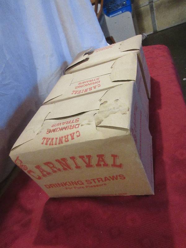 3 FULL BOXES PAPER COVERED STRAWS