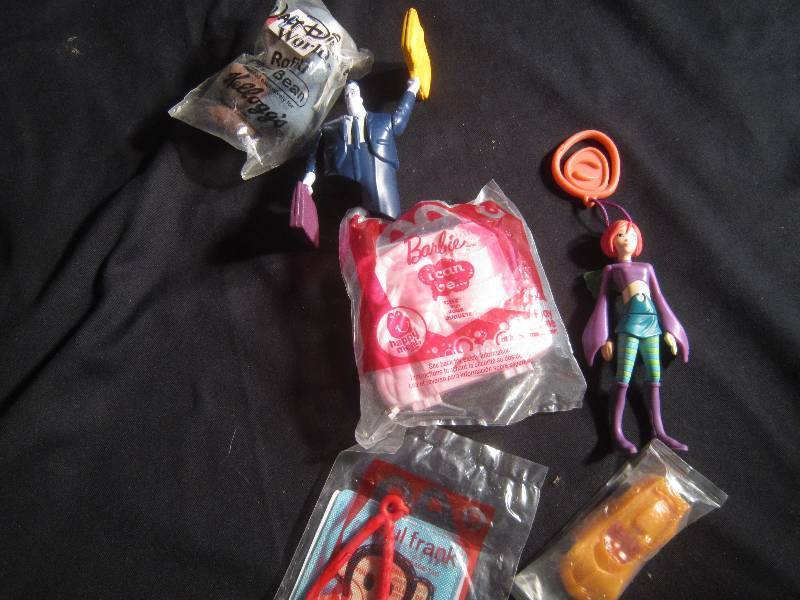 LOT of Toys - Mcdonalds, Paul Frank, Barbie, Hotel Transylvania, Rafiki Mini Bean ETC