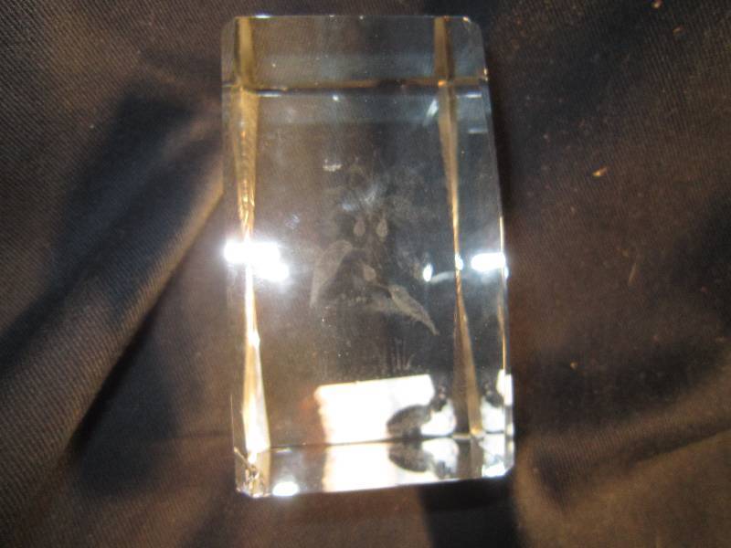 Hummingbird Glass Paper Weight