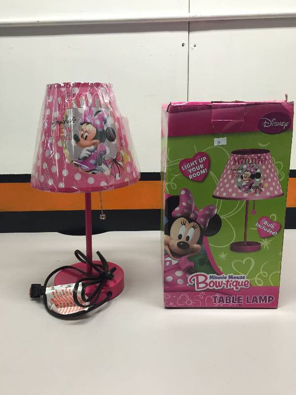 DISNEY MINNIE MOUSE TABLE LAMP