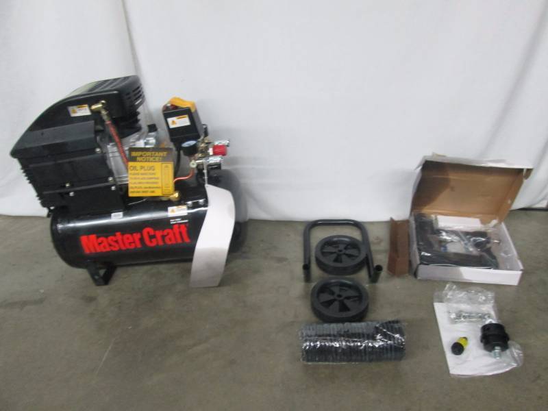 lot 11 image: Master Craft 6-Gallon 3.5HP Air Compressor