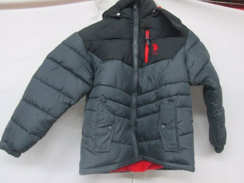 lot 71 image: U. S. Polo Assn. Boys Printed Puffer 8 to 16