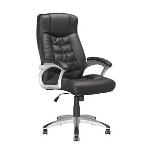 lot 21 image: CorLiving Executive Office Chair in Black Leatherette