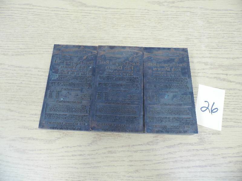 lot 26 image: Printing Plates