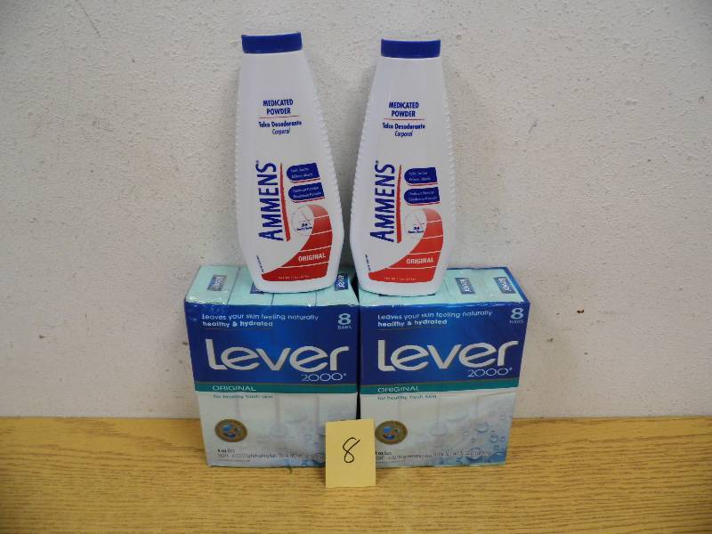 lot 8 image: New Lever Soap & Ammens Medicated Powder