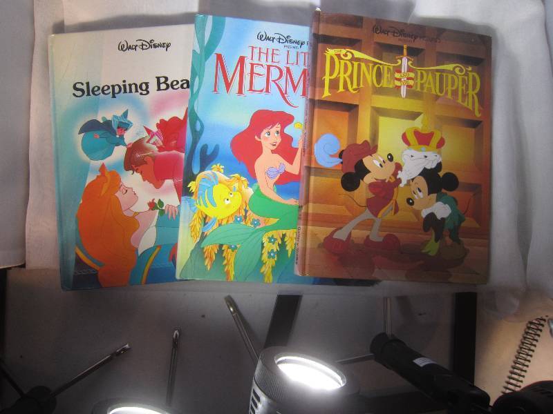 lot 870 image: 3 Disney Books - Sleeping Beauty, Little Mermaid & the Prince and the Palper