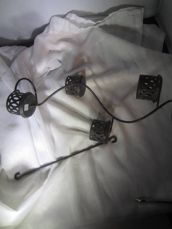 lot 970 image: Metal Hanging Candleholder
