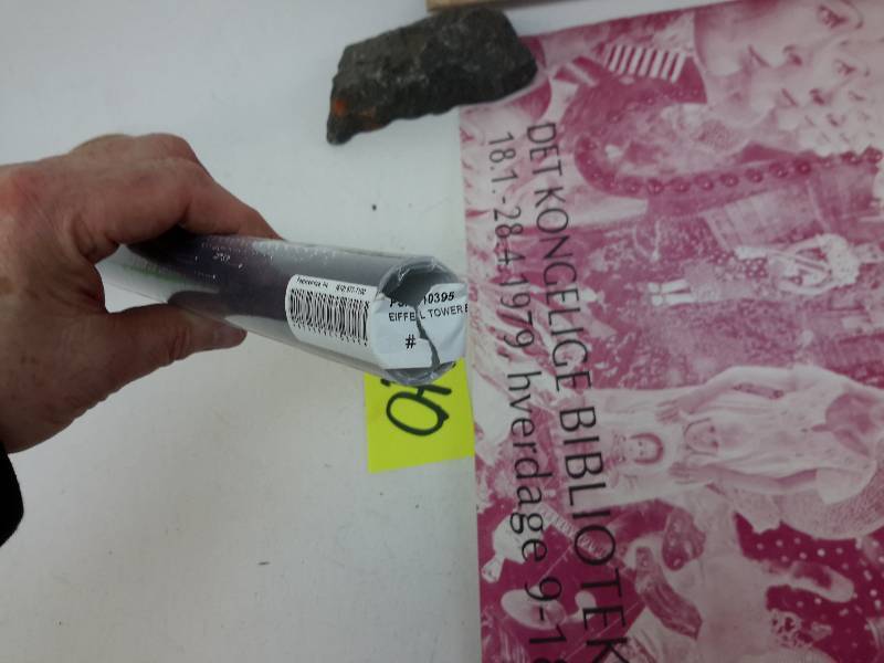 lot 40 image: Polymediet Elsa Gress poster Eiffel Tower Drawing poster (new in roll)