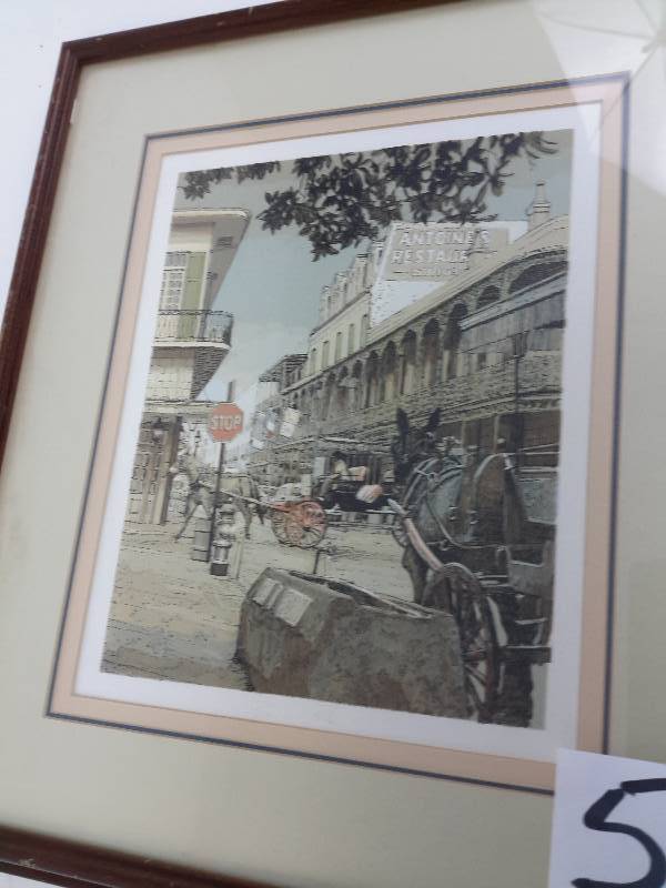 lot 57 image: Western Scene Print, Framed by Daytons
