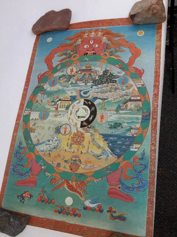 lot 58 image: Tibetan Wheel of Life Print  4, Ballerina Themed Prints