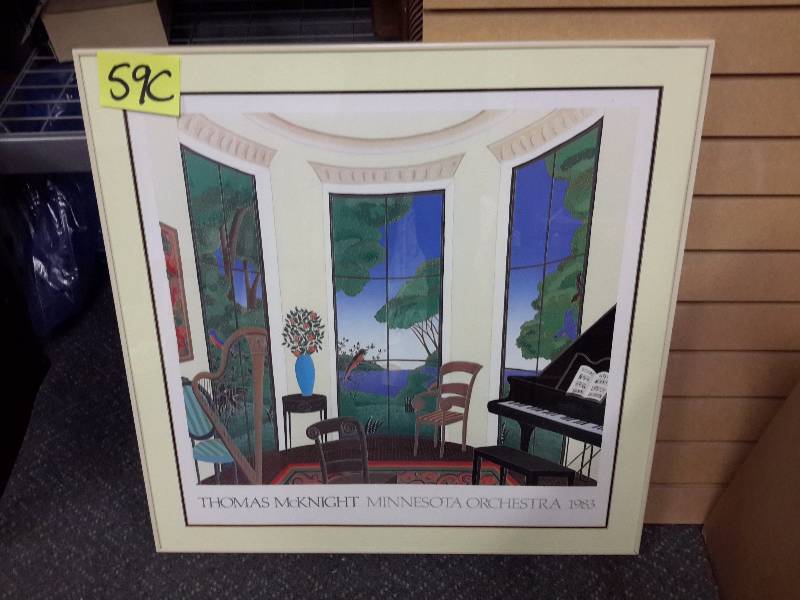 lot 59C image: Thomas Mcknight Minnesota Orchestra 1983 Framed Print..