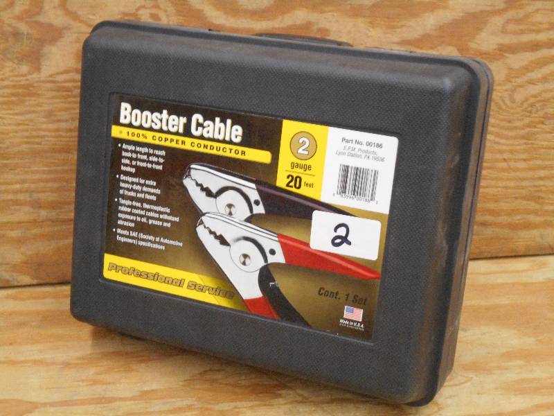 Unused 2-Gauge 20ft Booster Cable S...