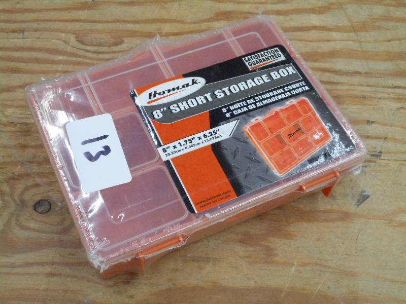 Unused Homak 8 Short Storage Box ...