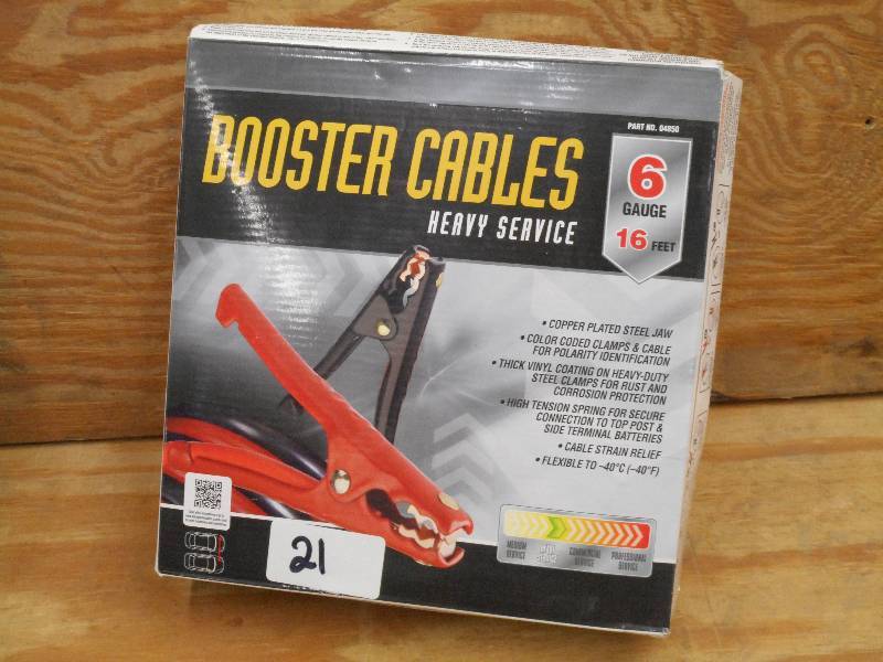 Unused 6-Gauge 16ft Booster Cable S...