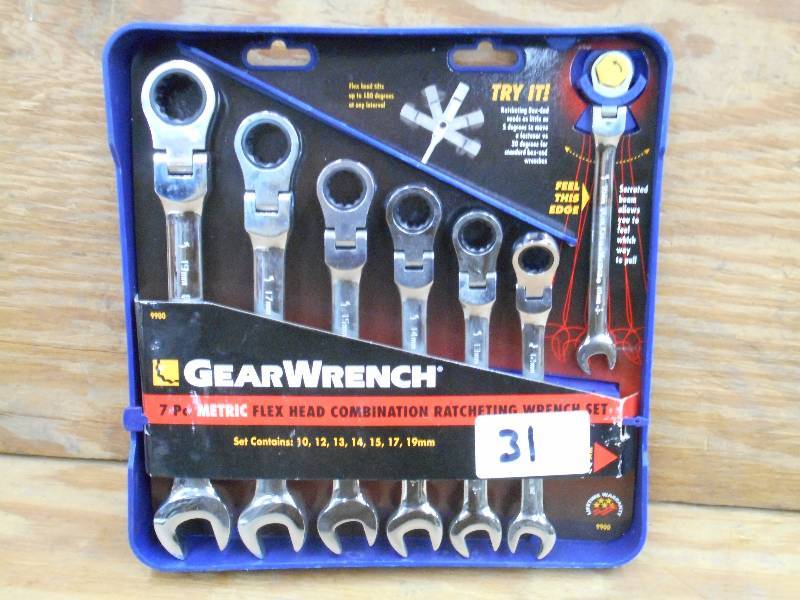 Unused Gear Wrench 7-Piece Metric F...