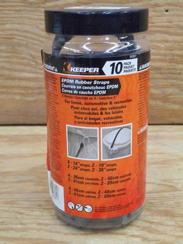 Unused Keeper 10-Pack Of Assorted S...