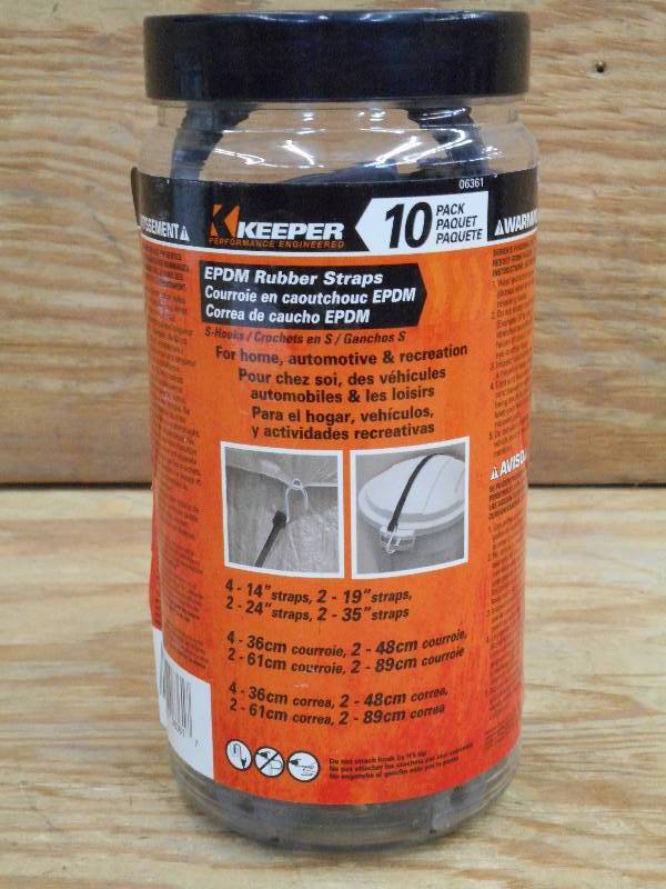Unused Keeper 10-Pack Of Assorted S...