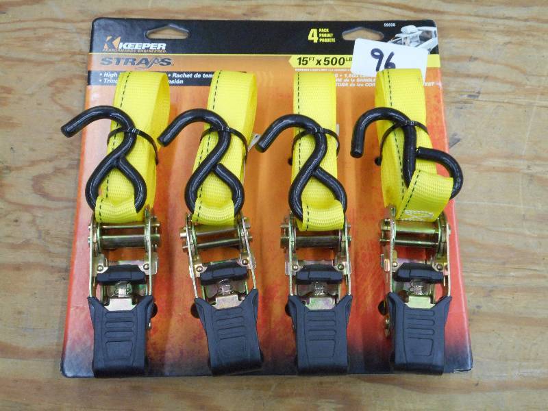 Unused Keeper 4-Pack Of 15ft 500# R...