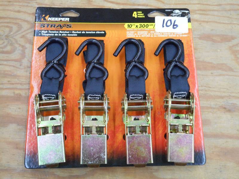 Unused Keeper 4-Pack Of 10ft 300# R...