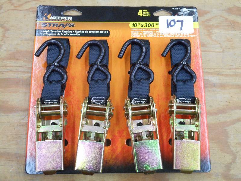 Unused Keeper 4-Pack Of 10ft 300# R...