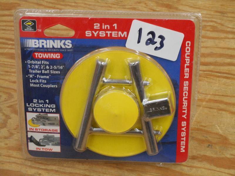 Unused Brinks 2-In-1 Trailer Lock S...