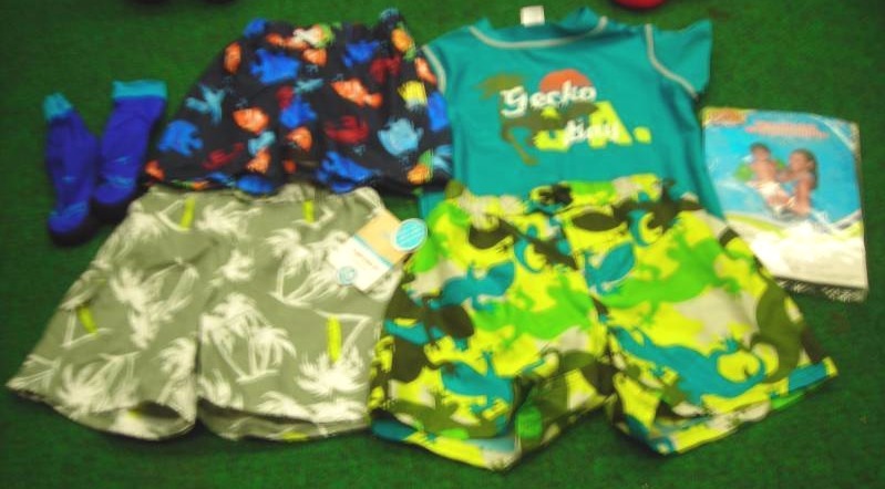 lot 26 image: Lot Of Swim Wear & Sun Rash Guards (size 24 months)