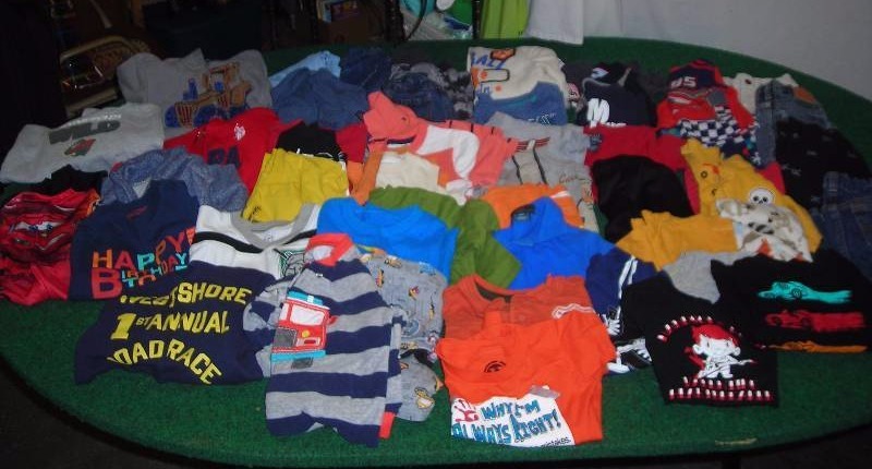 lot 70 image: 54-Pieces (size 2t) Shorts, Jeans, Shirts, Swim Wear, Pajamas