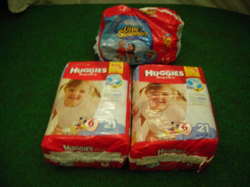 lot 84 image: 2-NEW Packages Huggies Snug & Dry Diapers (size 6)