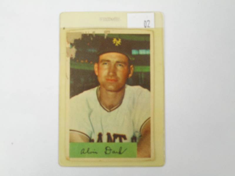 lot 2 image: 1954 Bowman Vintage Baseball Card -...