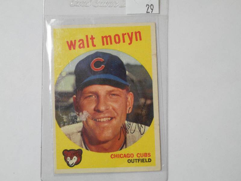 lot 29 image: 1959 Topps Vintage Baseball Card, W...