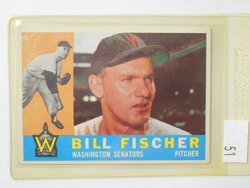 lot 51 image: 1960 Topps Vintage Baseball Card, B...