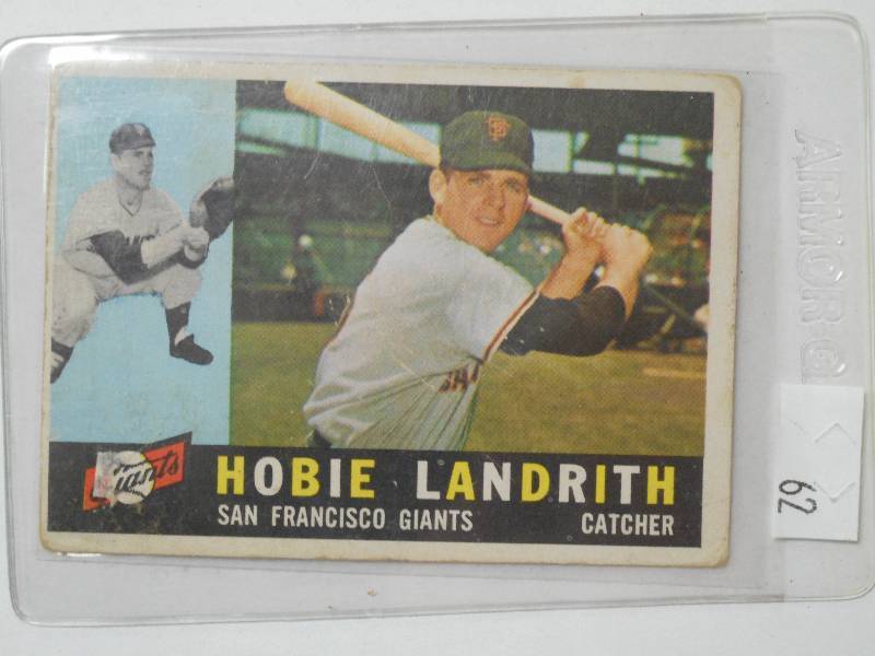 lot 62 image: 1960 Topps Vintage Baseball Card, H...